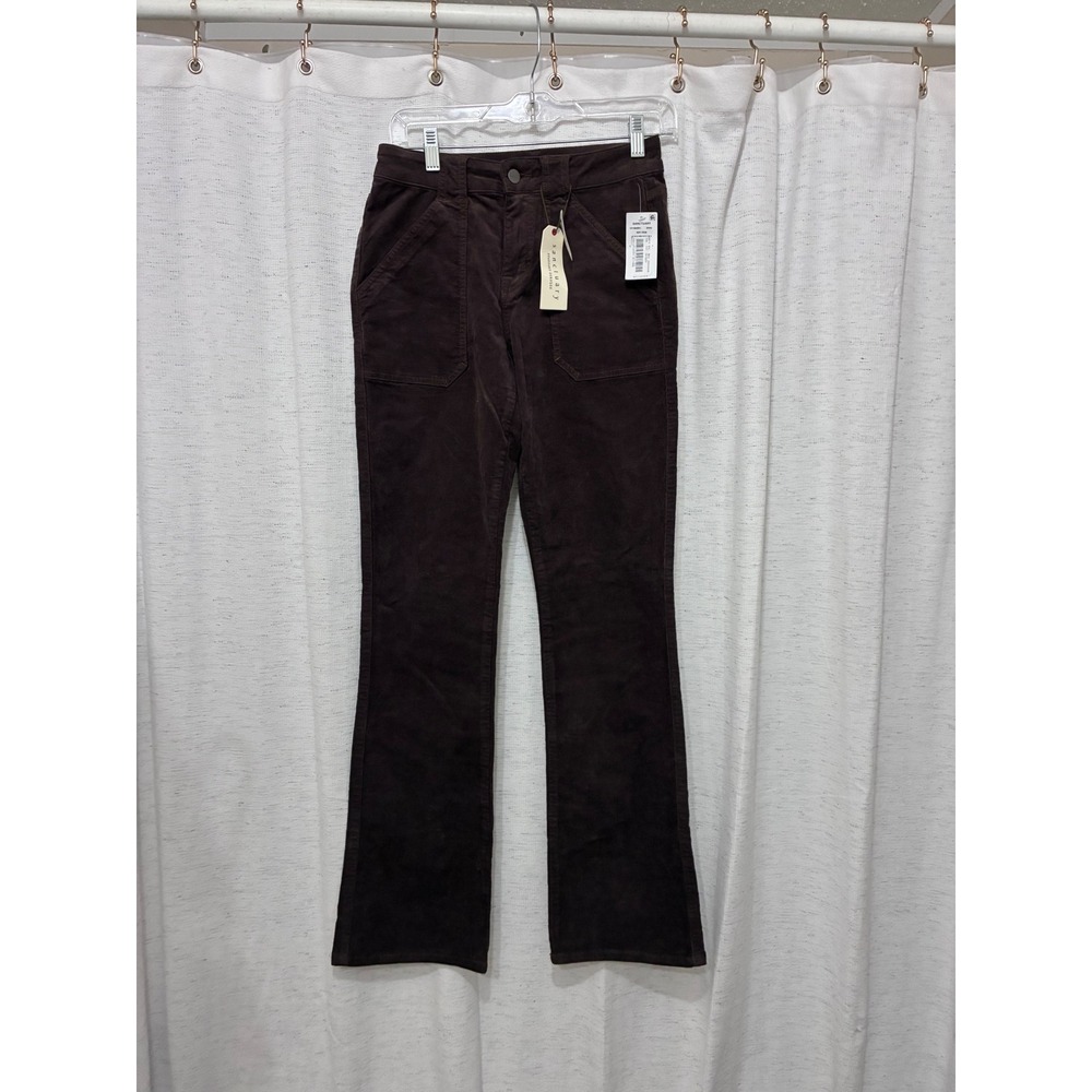Sanctuary Standard Surplus Brown Corduroy Flare Utility Pants Size 26 NWT $119